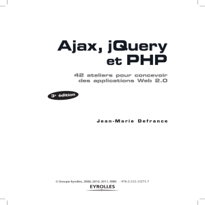 Ajax, jQuery et PHP