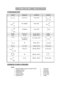 reduction en chimie organique