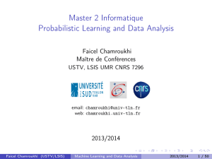 @let@token Master 2 Informatique Probabilistic Learning and Data