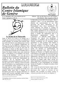 Bulletin n°06 - Centre Islamique de Genève