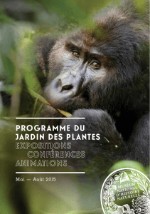 Programme du Jardin des Plantes mai-août 2015