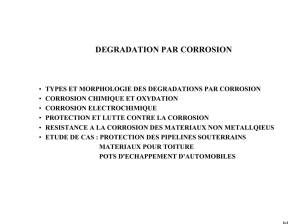 degradation par corrosion