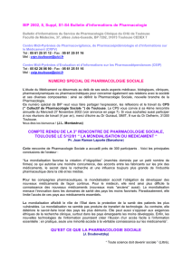 BIP 2002, 8, Suppl, S1-S4 Bulletin d`Informations de Pharmacologie