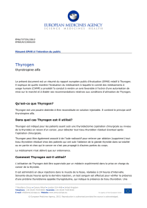 Thyrogen, INN: THYROTROPIN ALFA