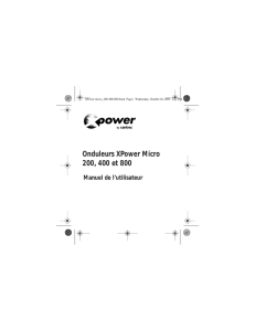 Onduleurs XPower Micro 200, 400 et 800
