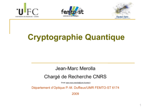 Cryptographie Quantique