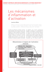 Les mécanismes d`inflammation et d`activation