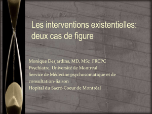 Les interventions existentielles: deux cas de figure - Palli