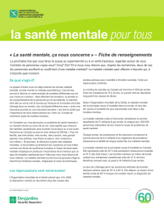 La santé mentale, ça nous concerne