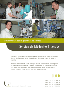 Service de Médecine Intensive
