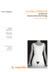 Le Legs/L`Épreuve - Comédie de Genève