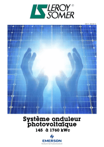 Système onduleur photovoltaïque
