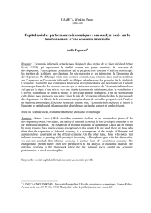 capital social et performances economiques