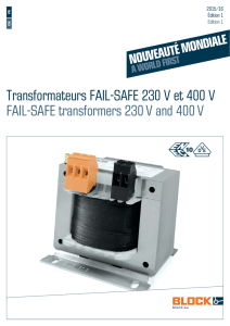 Transformateur FAIL-SAFE