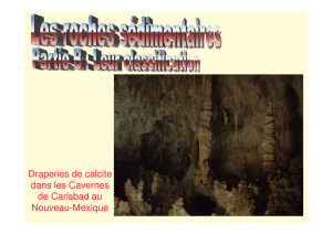 Draperies de calcite dans les Cavernes de Carlsbad au Nouveau