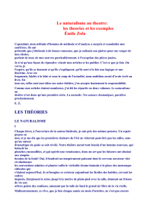 Le naturalisme au theatre: les theories et les exemples Émile Zola