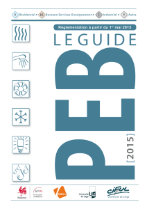 Guide PEB 2015 - Energie Wallonie