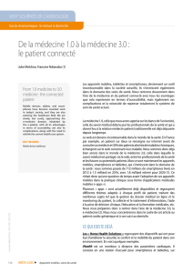 de la médecine 1.0 à la médecine 3.0 : le patient