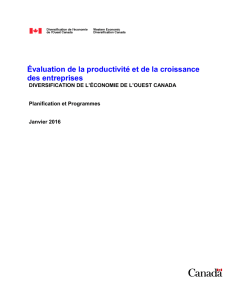 Évaluation de la productivité et de la croissance des entreprises