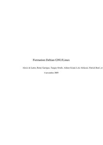 Document pdf Formation en Linux Debian