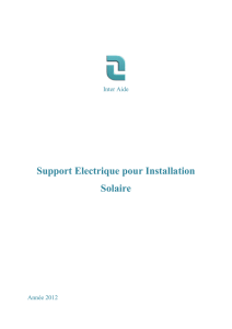 Support Electrique pour Installation Solaire