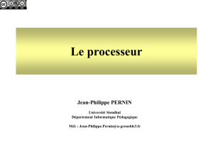 Le processeur - Jean