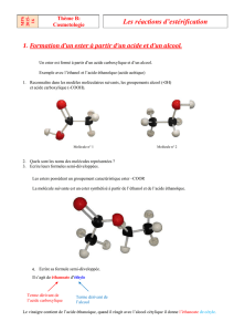 TP N°2 : Les réactions d`estérification