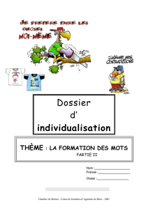 Formation des mots 2 ème partie