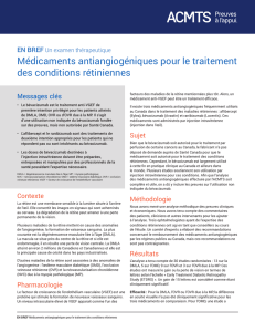 Médicaments antiangiogéniques pour le traitement des