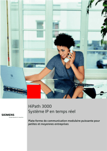 HiPath 3000 Système IP en temps réel