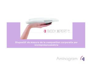 Dispositif de mesure de la composition corporelle par