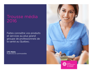 Trousse média 2016