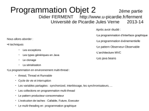 Programmation Objet 2 2éme partie - Université de Picardie Jules