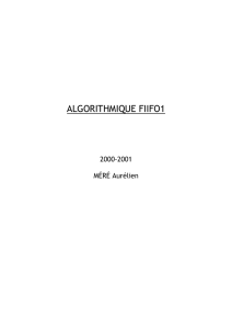 Algorithmique FIIFO1 - Chapitre 1 : Introduction