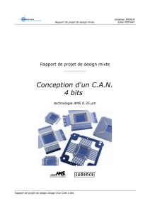 Conception d`un CAN 4 bits