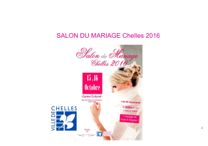 Accueil des exposants - Salon du Mariage Chelles 2016