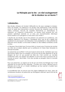 La thérapie par le rire : un réel soulagement de la douleur ou un