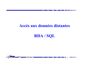 Accès aux données distantes RDA / SQL