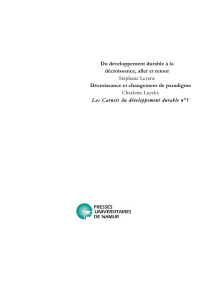 Du développement durable à la décroissance, aller et retour