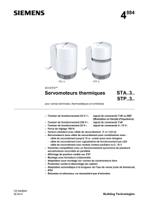 4884 Servomoteurs thermiques STA..3.. STP..3..