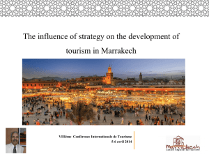 The influence of strategy on the development of tourism in Marrakech
