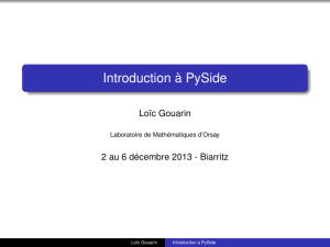 Introduction à PySide