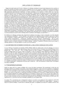 inflation et chomage