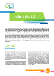 Histoire des Epl - Fédération des EPL