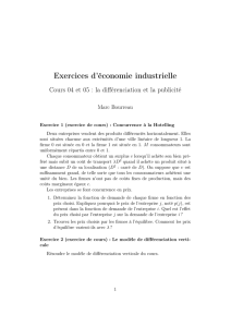 Exercices Cours 04 et 05
