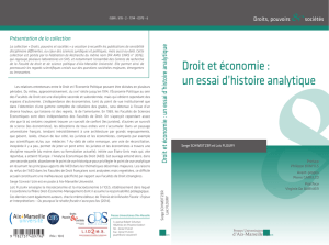 Droit et économie : un essai d`histoire analytique