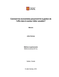 Comment les économistes perçoivent-ils la gestion de l`offre dans le