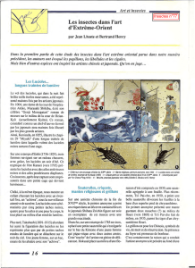 Les insectes dans l`art de l`Extrême-Orient / Insectes n° 77