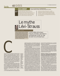 Le mythe Lévi-Strauss