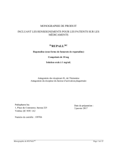 Monographie - Pediapharm Inc.